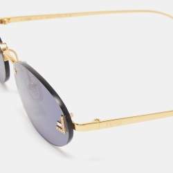 Fendi FE4075US 54 Blue & Gold Shiny Sunglasses