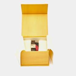 Fendi Serrure Leather Canvas Two Tone Bracelet