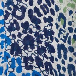 مملوكة مسبقًا Fendi Multicolor Animal Printed Silk Scarf