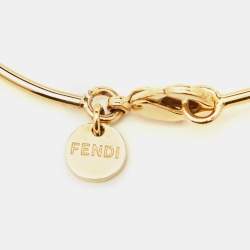Pre Owned Fendi Gold Tone F is Fendi Bracelet