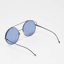 Pre Owned Fendi Blue  FF 0285/S Round Oversized Sunglasses