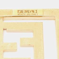 Fendi x Versace Fendace Gold Tone Choker Necklace