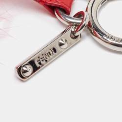 Fendi ABCharm A Red Fox Fur Bag Charm