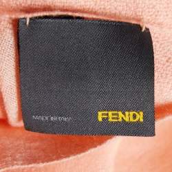 Fendi Peach Wool & Silk Stole