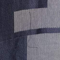 Fendi Navy Blue Logo Jacquard Stole 