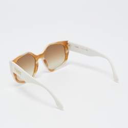 Fendi White/Brown Gradient FF 400171 Square Sunglasses