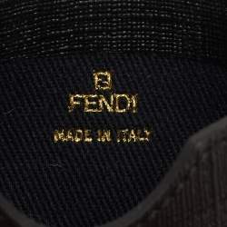 Fendi Black/Gold FF Logo Pocket Mirror