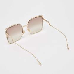 Pre Owned Fendi Multicolor Gradient FF0259/S Studded Oversized Sunglasses