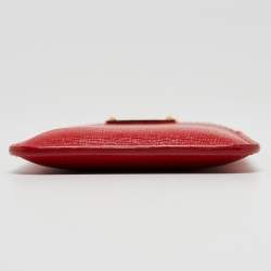Fendi Red Leather Logo Phone Cover