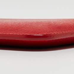 Fendi Red Leather Logo Phone Cover