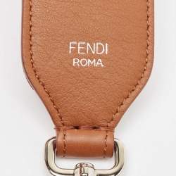 Pre Owned Fendi Red/Burgundy Zucca Velvet Strap You Shoulder Bag Strap