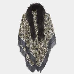 Touch of clearance fur shawl fendi