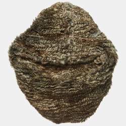 مملوكة مسبقًا Fendi Brown Chinchilla Fur Neck Warmer