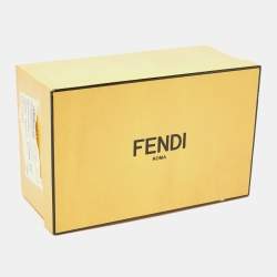 Fendi Black/White Leather & Mink Yukarito Karl Lagerfeld Shoulder Strap