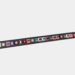 مملوكة مسبقًا Fendi Black Leather Studded Strap You Shoulder Bag Strap