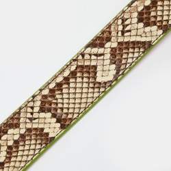 Fendi Beige/Brown Python Strap You Shoulder Bag Strap