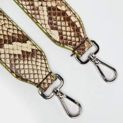 Fendi Beige/Brown Python Strap You Shoulder Bag Strap