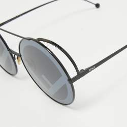 مملوكة مسبقًا Fendi Black FF 0285/S Round Sunglasses