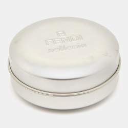 Pre Owned Fendi Selleria Leather Gold Tone Double Wrap Bracelet