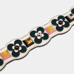 Fendi Multicolor Leather Embellished Interchangeable Shoulder Strap