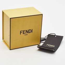 Fendi Baguette Resin Silver Tone Bracelet M