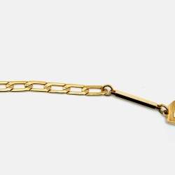 مملوكة مسبقًا Fendi Gold Tone Figaro Glasses Chain