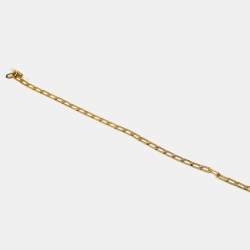 مملوكة مسبقًا Fendi Gold Tone Figaro Glasses Chain