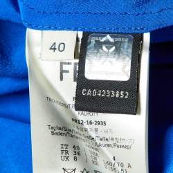 Fendi Multicolor Silk Palazzo Pants S 