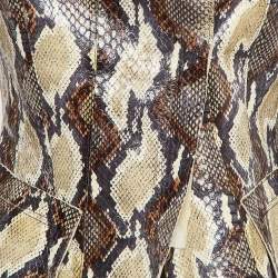 Fendi Multicolor Exotic Leather Zip-Up Jacket S