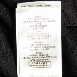 Pre Owned Fendi Black Monogram Jacquard Knit Pullover Jumper M