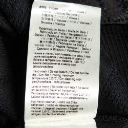 Pre Owned Fendi Black Monogram Jacquard Knit Pullover Jumper M