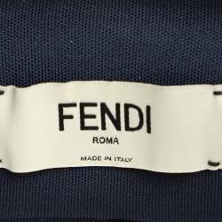 Fendi X Fila White Fendi Mania Print Silk Pleated Midi Skirt M