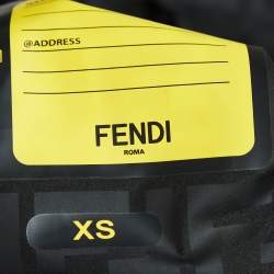 Fendi x K-Way Black Synthetic Reversible Bomber Jacket XS
