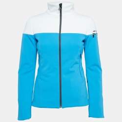 Fendi Blue/White Synthetic Padded Ski Jacket S