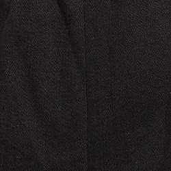 Fendi Black Contrast Stitch Denim Shorts M