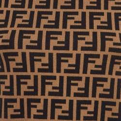 مملوكة مسبقًا Fendi Brown Zucca Jacquard Knit Crew Neck Top S