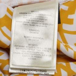 Fendi Yellow FF Vertigo Print Jersey Active Wear Set S