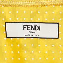 Fendi Yellow FF Vertigo Print Jersey Active Wear Set S