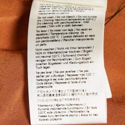 Pre Owned Fendi Brown Fleece Wool Zip-Up Jacket S