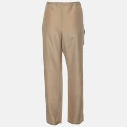 Fendi Beige Silk Trouser M
