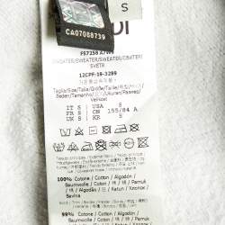 Pre Owned Fendi Brown FF Logo Print Cotton Hooded Sweatshirt S