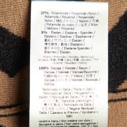 Fendi Brown FF Logo Print Wool Blend Turtle Neck Poncho S