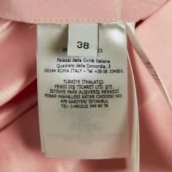 Fendi Pink Satin Silk Pleated Shorts S