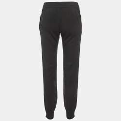 Fendi Black Cotton Knit Jogger Pants S 
