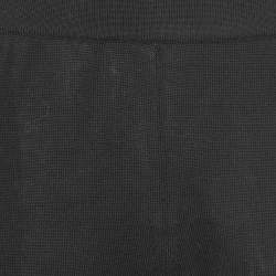 Fendi Black Cotton Knit Jogger Pants S 