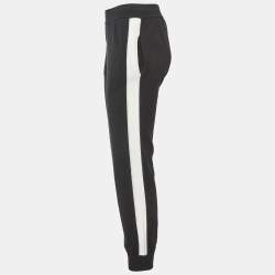 Fendi Black Cotton Knit Jogger Pants S 