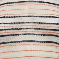 Fendi Multicolor Patterned Jersey Turtle Neck Pullover S