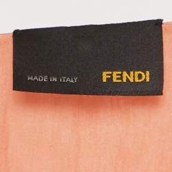 مملوكة مسبقًا Fendi Light Orange Silk Sleeveless Tiered Maxi Dress M