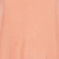 مملوكة مسبقًا Fendi Light Orange Silk Sleeveless Tiered Maxi Dress M