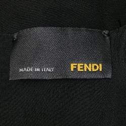 Fendi Green/Blue Crepe Sleeveless Short Dress S